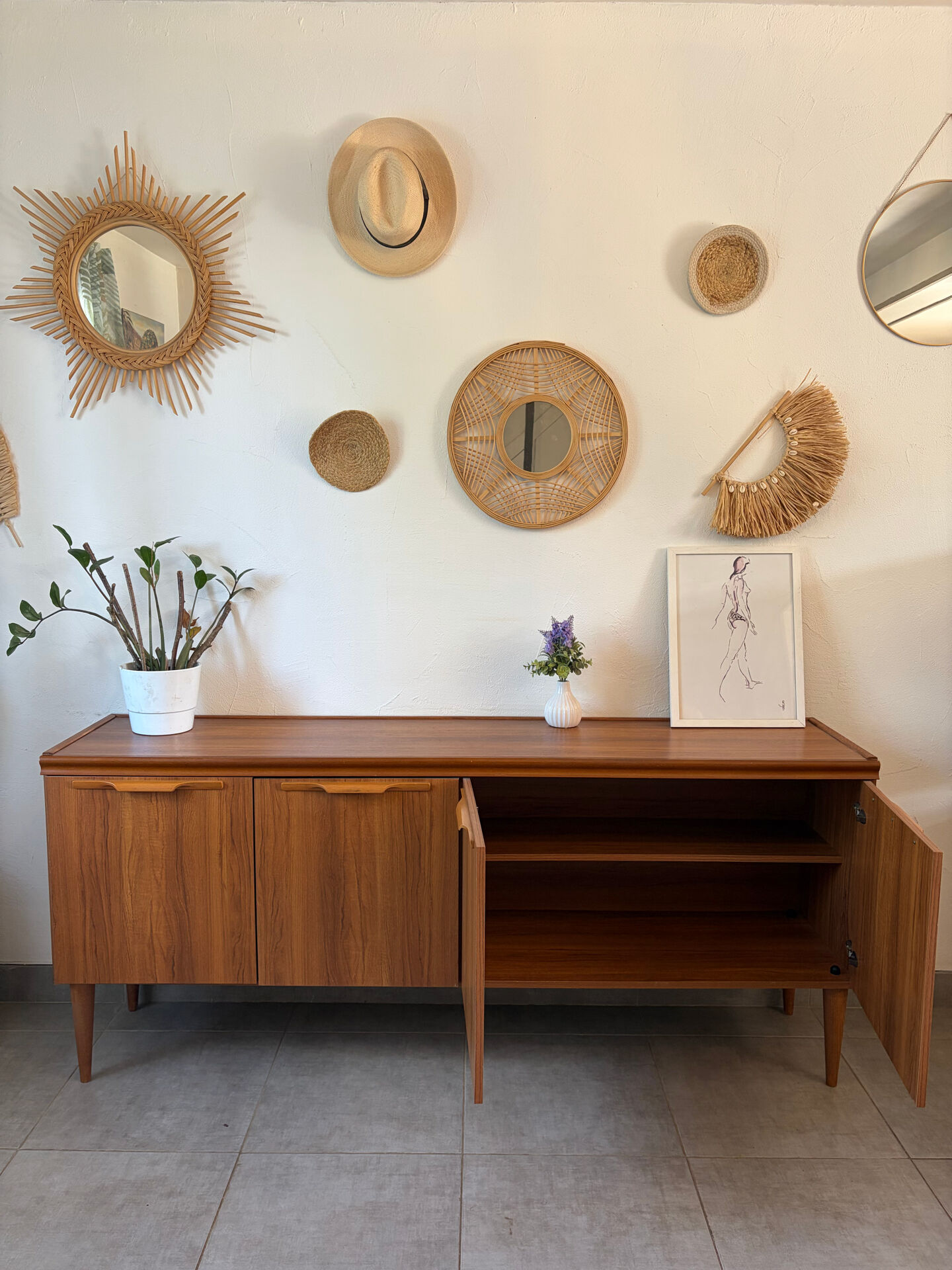 90s vintage enfilade