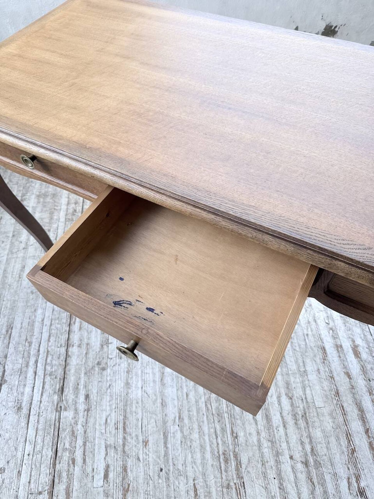 Oak console table from the 1960s.