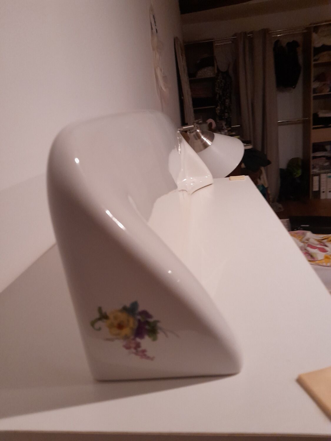 Tablette de salle de bain vintage - Limoges ancien
