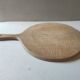 Old round pizza cutting board