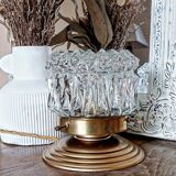 Vintage chiseled glass lamp