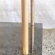 Coffee table in gilded metal and smoked glass – 60s