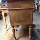 Bedside table solid wood inlaid drawer vintage antique door