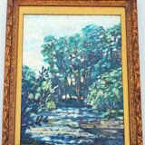 Peinture à l'huile de H. Guignabaudet