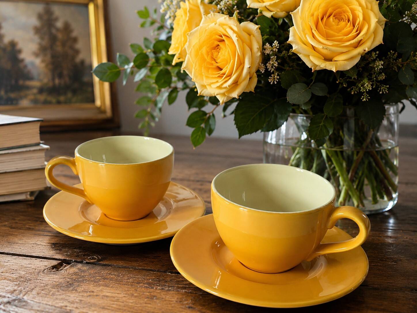 Duo of cups and saucers Pagnossin Treviso