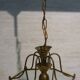 Brass lantern with 6 beveled glasses