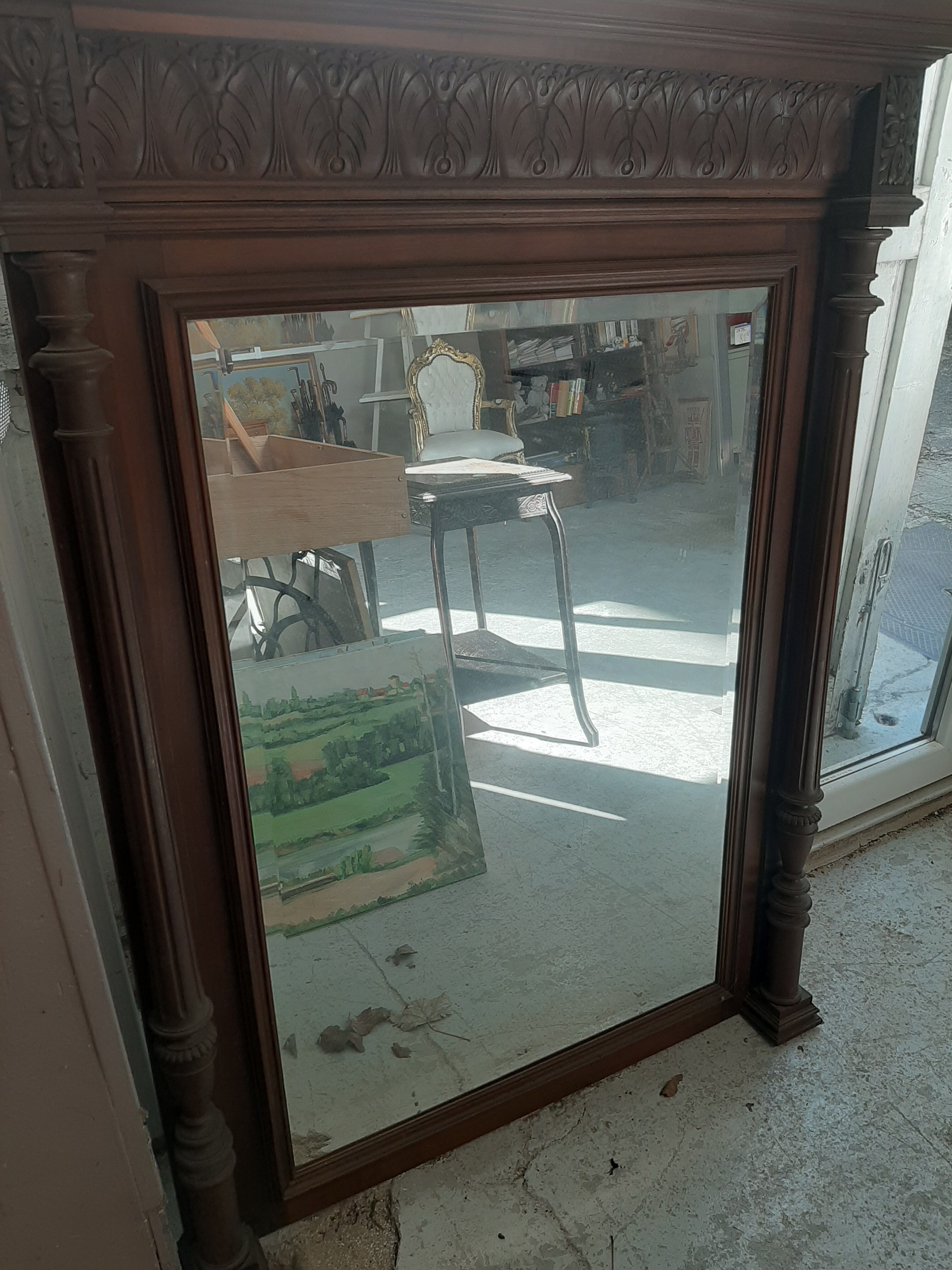 Wooden Mirror 107x138cm