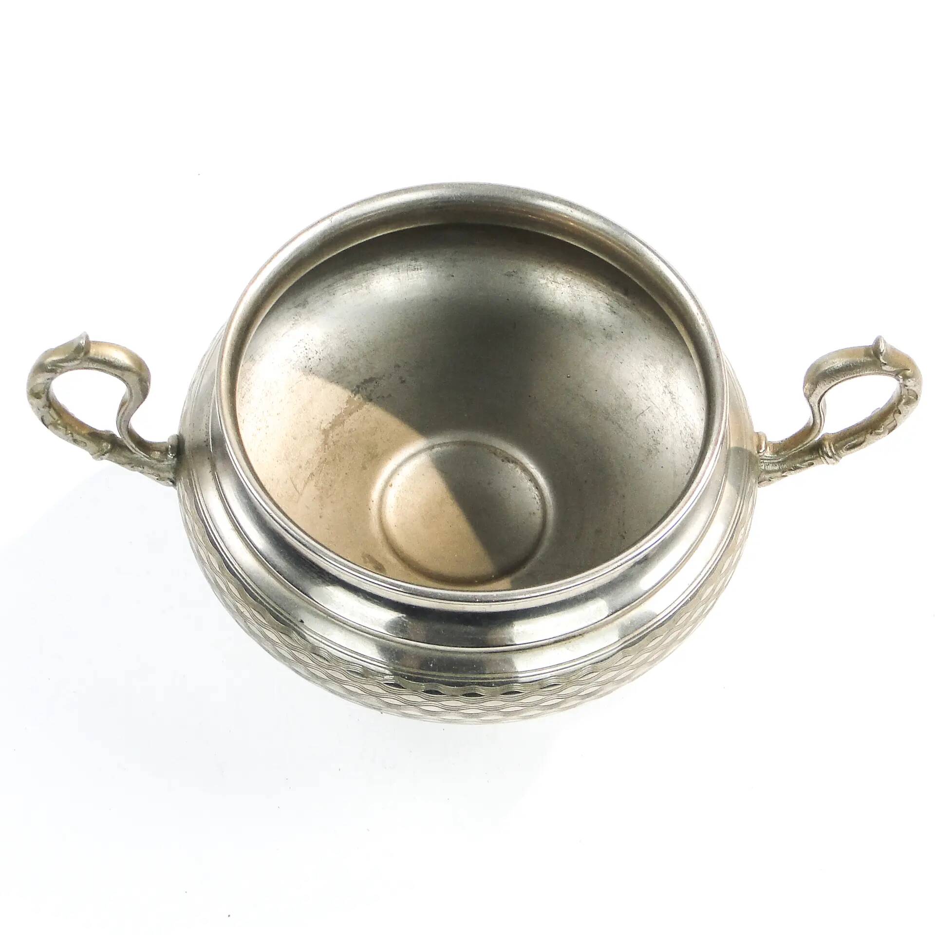 Art Nouveau sugar bowl, silver-plated metal, WMF, Germany, early 20th century