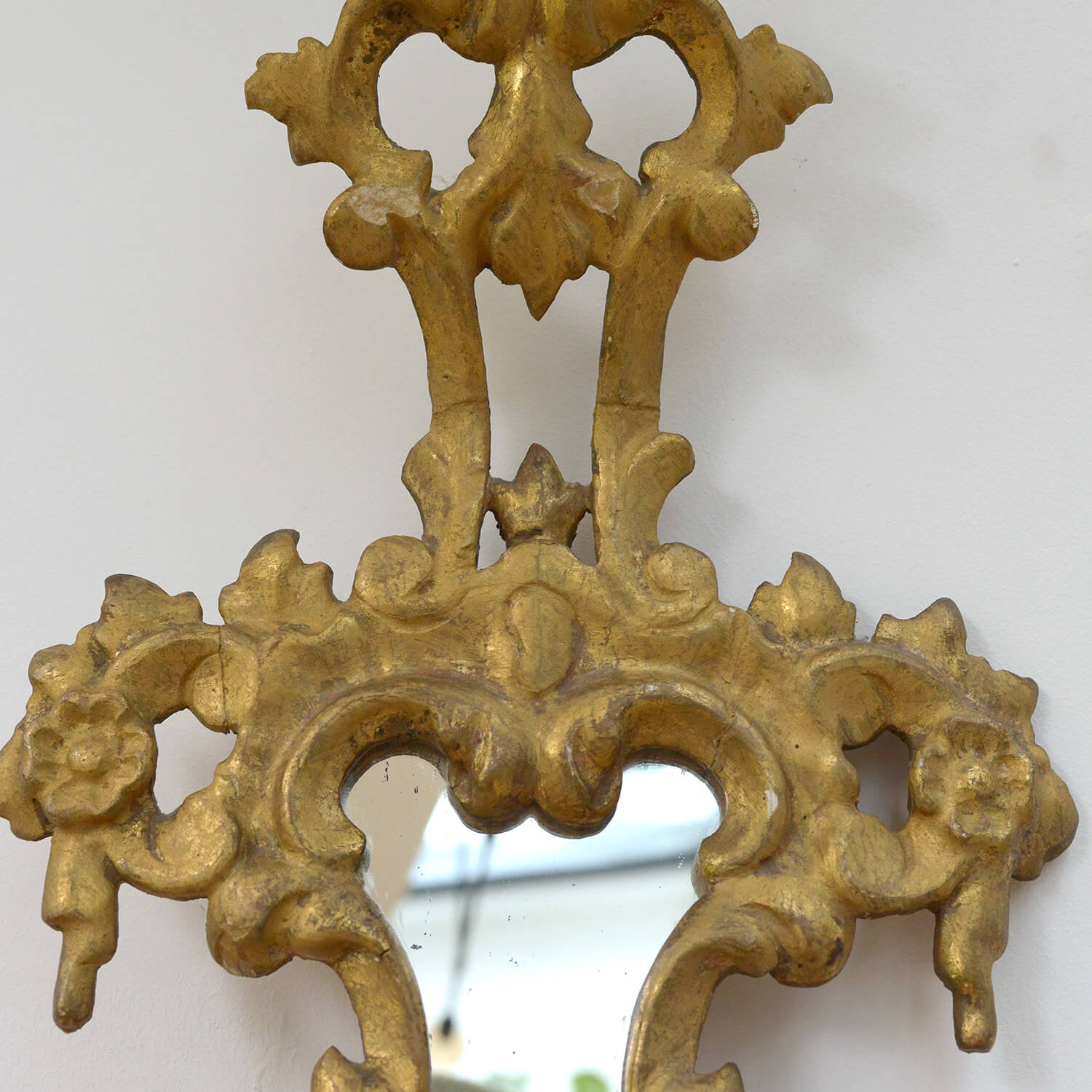 Pair of Venetian Mirrored Appliques Original Antiques