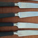 12 knives au gaulois blackened wooden handle