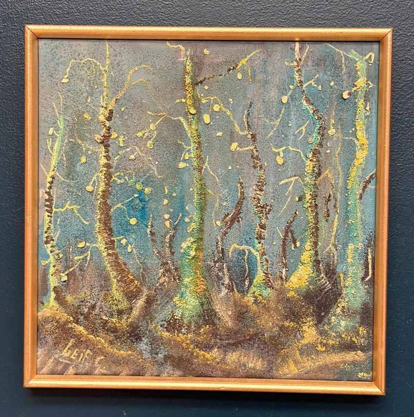 Original Swedish Oil on Panel – “Vår” by Leif Gunnar Lunden