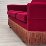 1970s, Danish 3 seater sofa by Ryesberg Møbler, original condition, velour fabric.