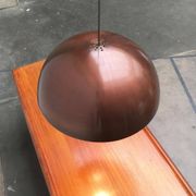 Mid-century copper dome pendant