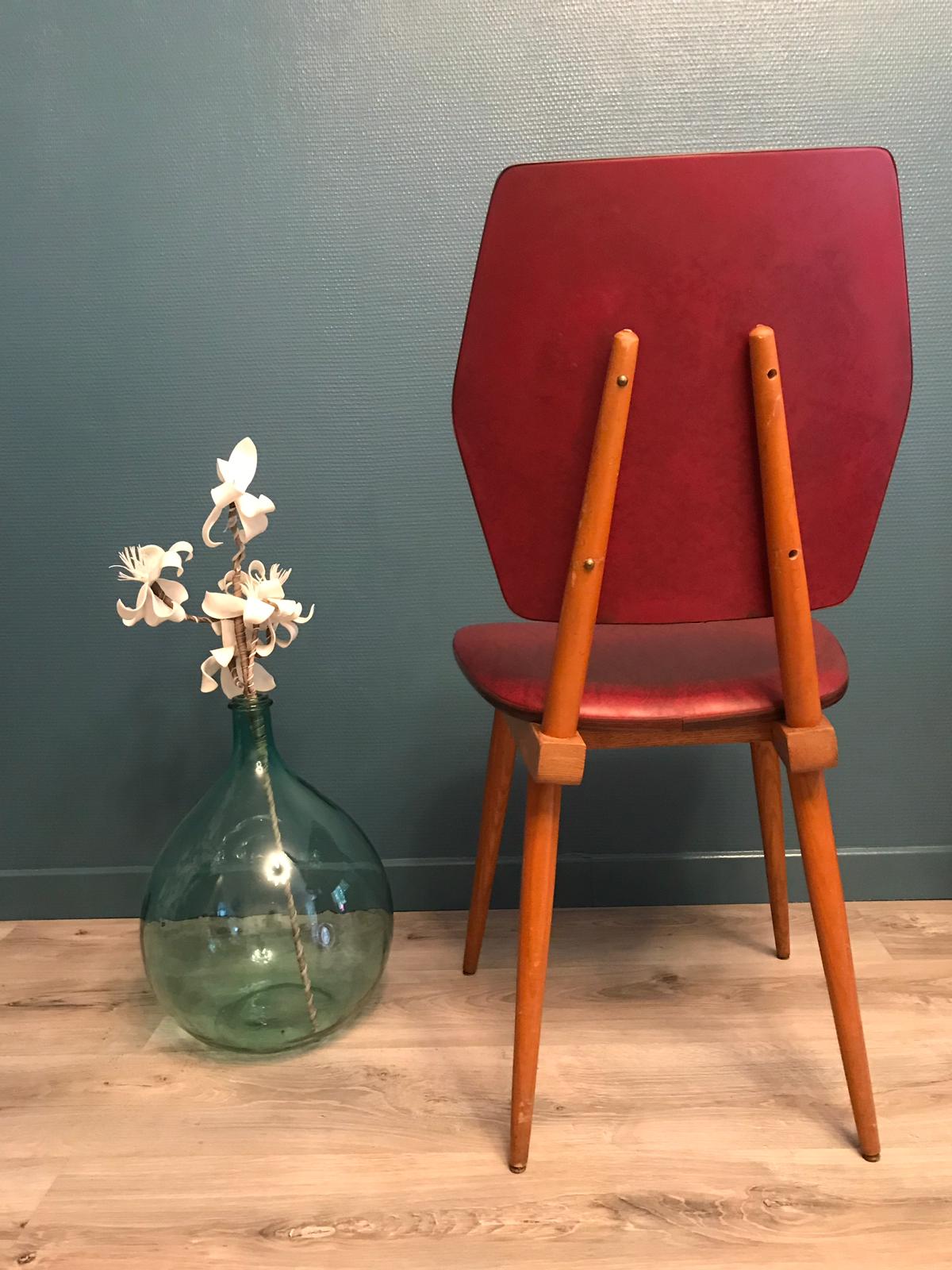 Set de 4 chaises vintage scandinave 1960
