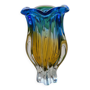 Vase en cristal sommerso