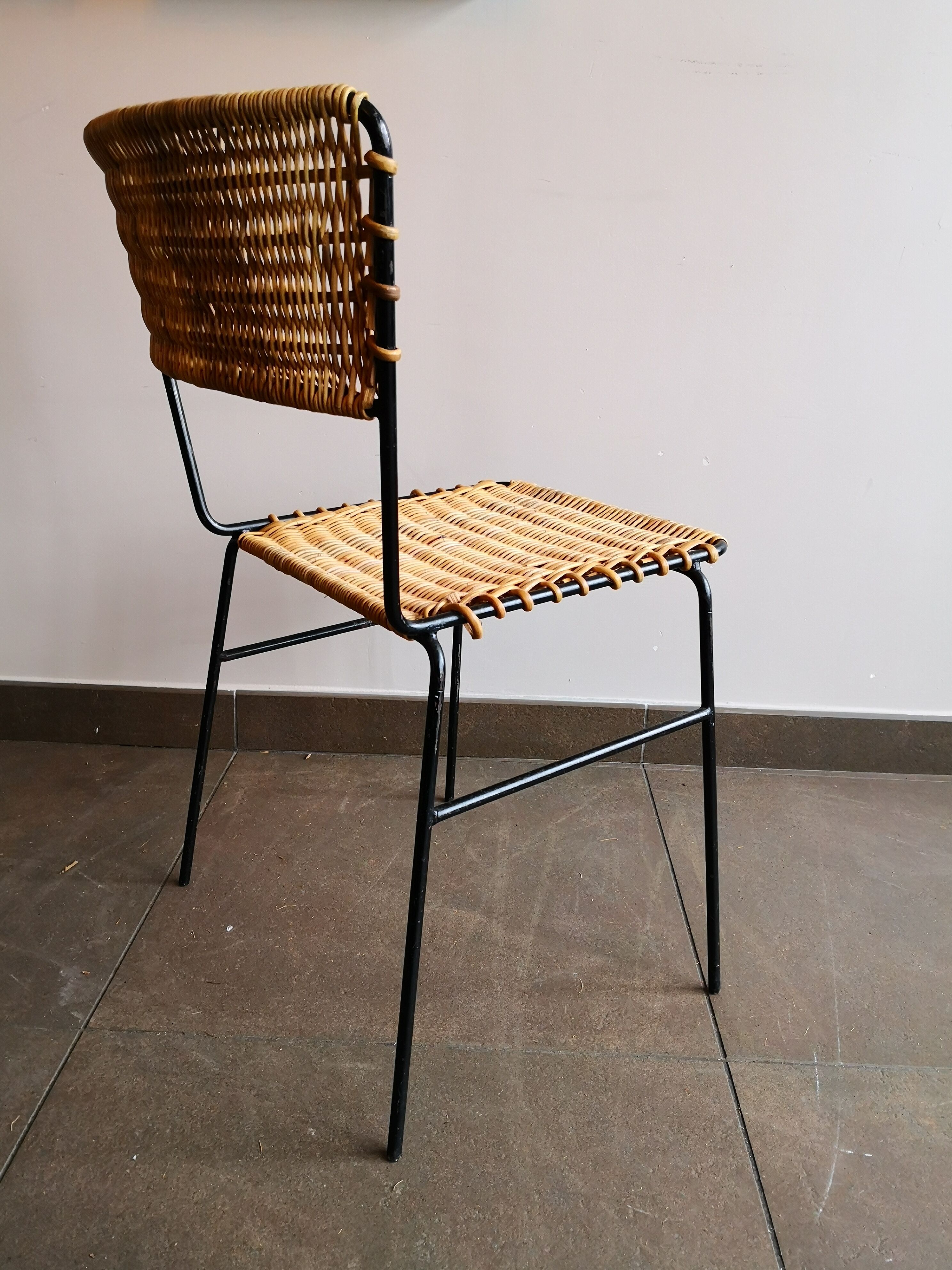 Rattan chair, Germany, 70s