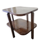 Table d'appoint art déco vintage en bois