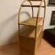Rattan shelf cabinet from the 1980s'