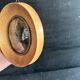 Antique oval miniature painting landscape signed Natali early 20th century