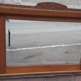 Miroir art déco chêne doré