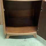 Bedsides pair in blond oak 1960