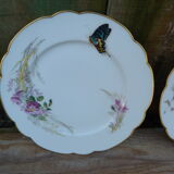 Set of 2 haviland plates for pannier lahoche l'escalier de cristal paris 1860