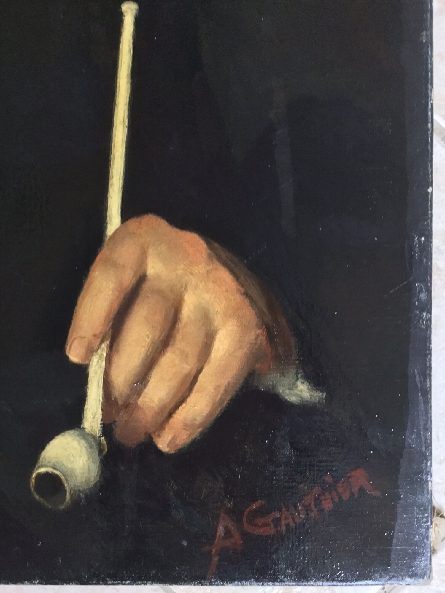 Oil portrait of the writer Fernand Fleuret 92x73cm