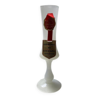 Genuine opaline champagne flute from Lorraine