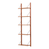 Mid century modern teak  upcycled shelving unit