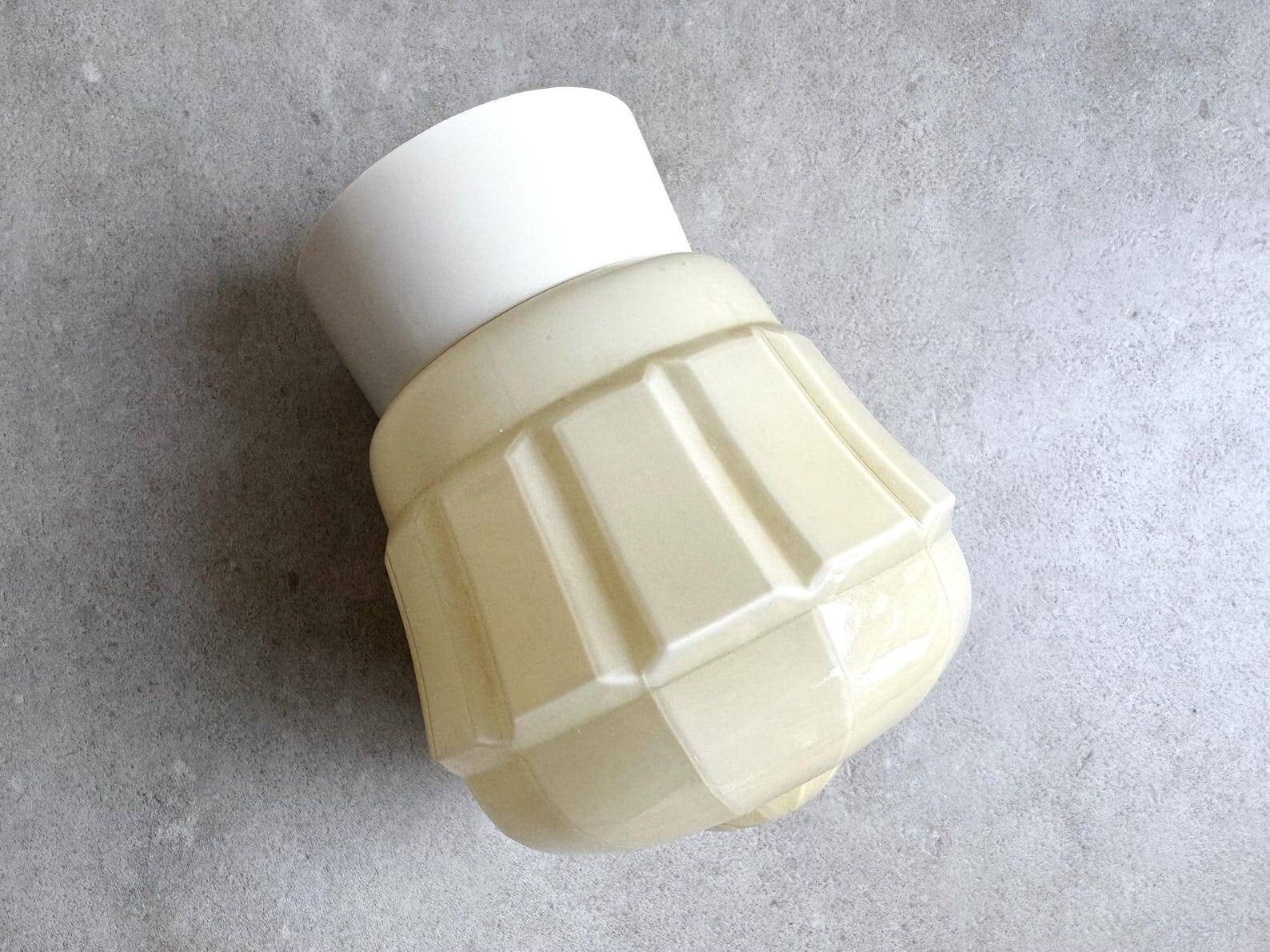 Art Deco pastel Thabur ceiling lamp, glass globe light