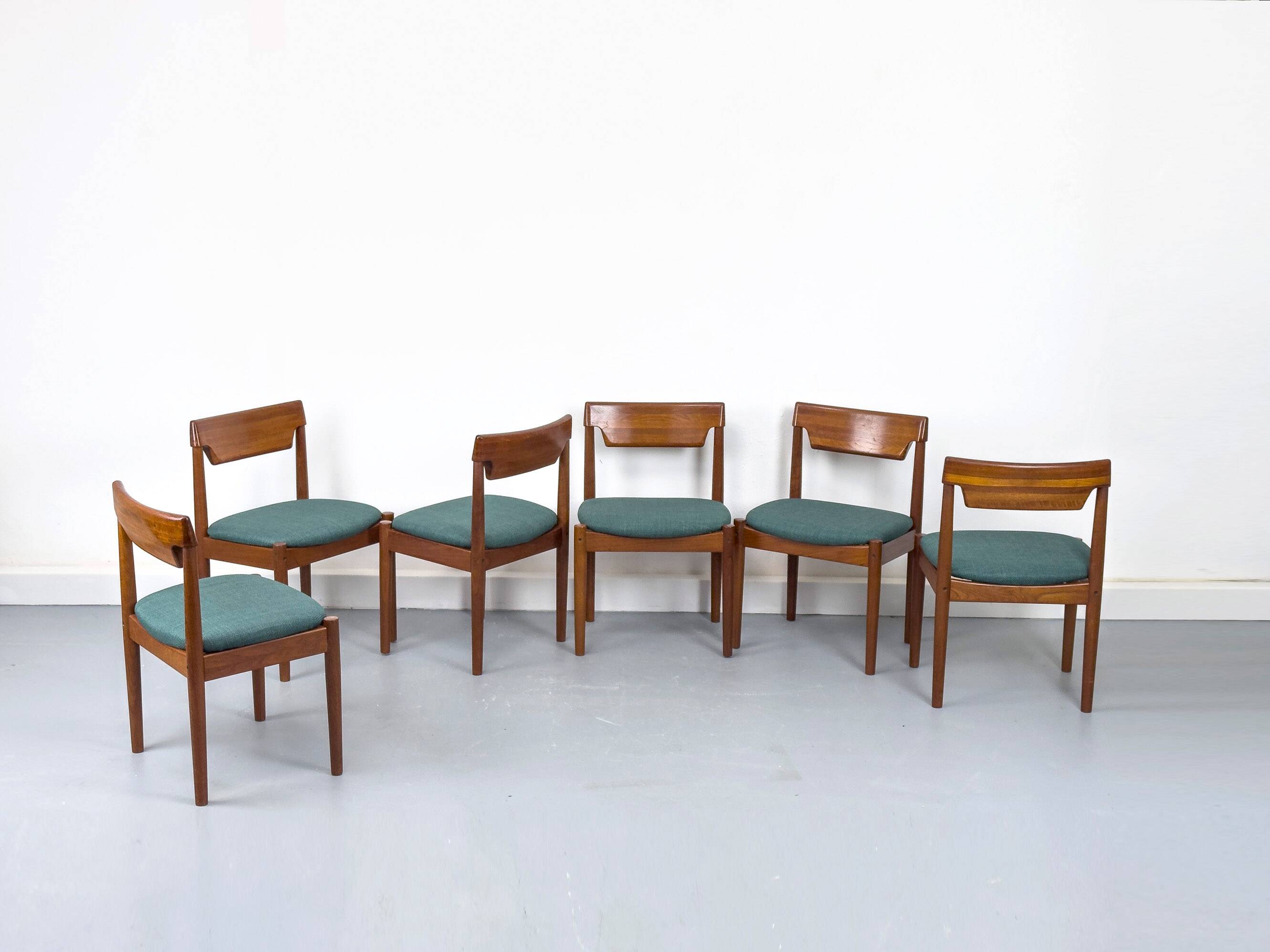 Teak Dining Chairs from Glostrup Møbelfabrik, 1960s, Set of 6