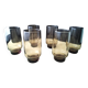 6 Luminarc Smoke-Colored Orangeade Glasses from the 60s and 70s