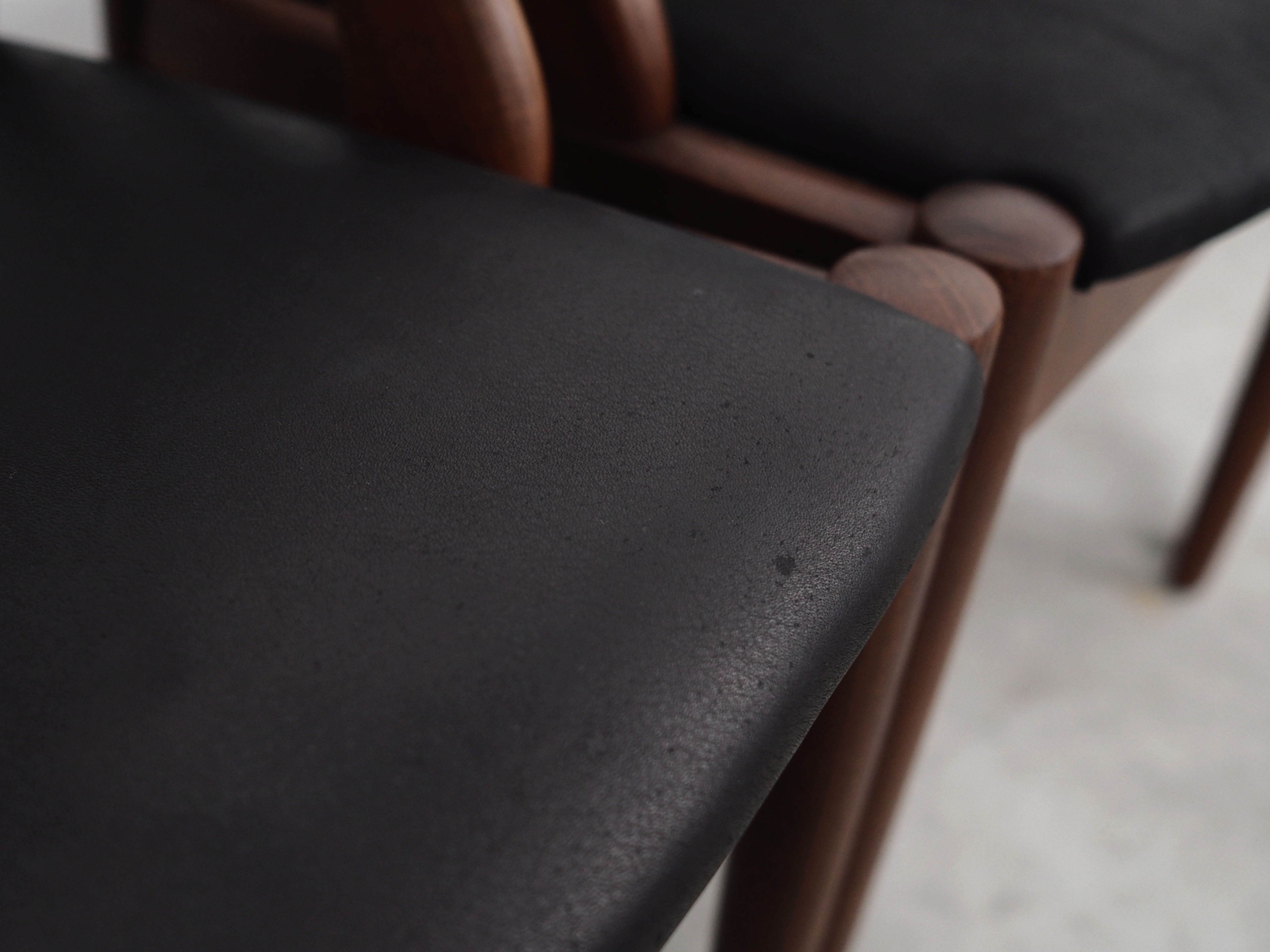 Lot de 4 chaises de Kai Kristiansen 1970