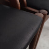 Lot de 4 chaises de Kai Kristiansen 1970