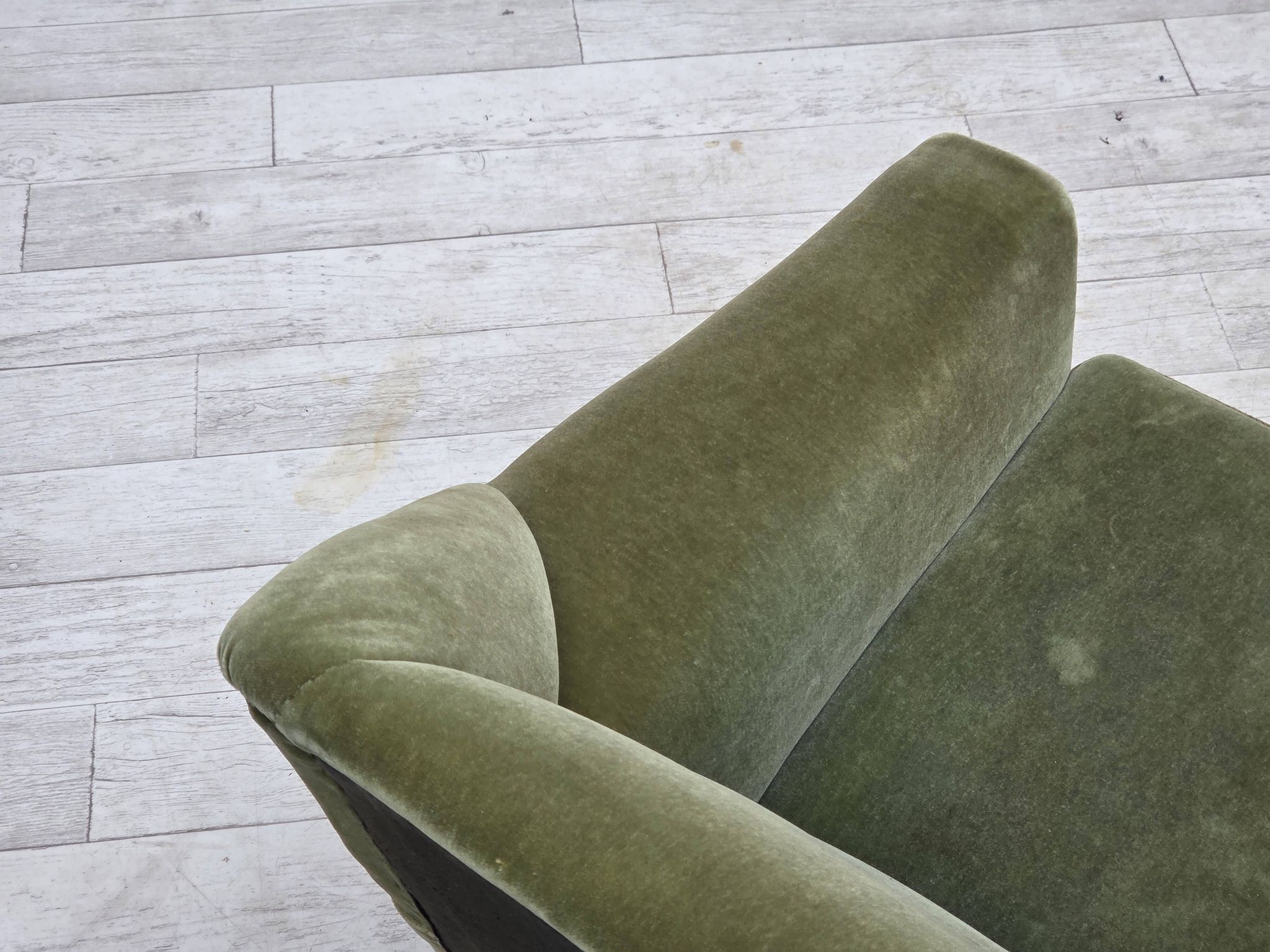 1970s, Danish by Kurt Østervig, 3-seater sofa, furniture velour, teak wood.