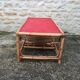 Rattan and bamboo coffee table