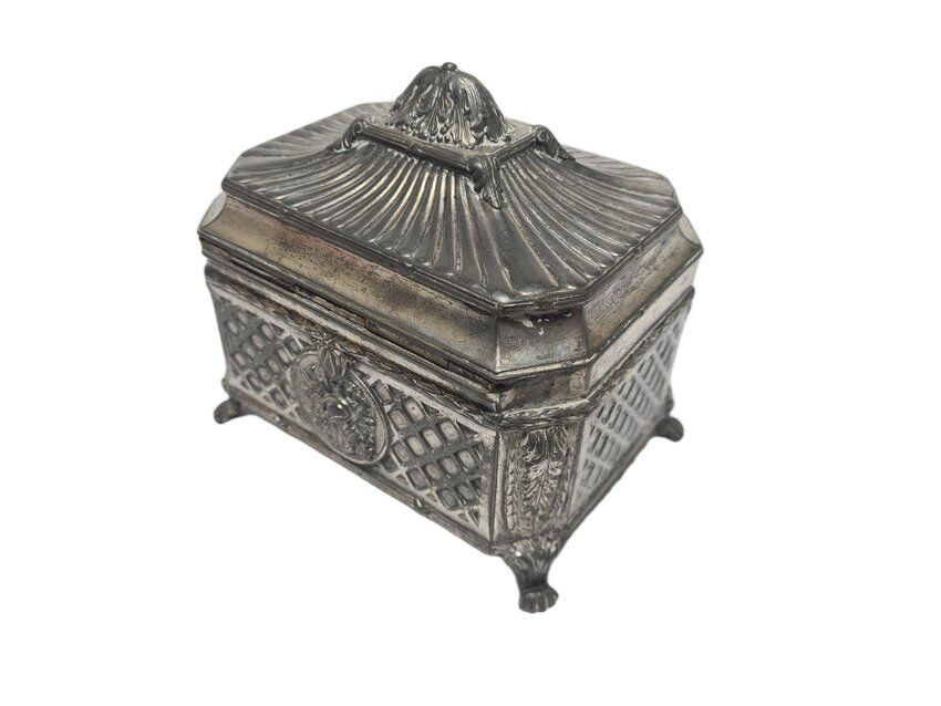 Eclectic German sugar bowl from WMF, 1890s
