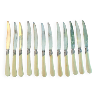 Silver and ivory knives