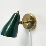 Green Perforated Wall Lamp by Dek A Lux