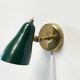 Green Perforated Wall Lamp by Dek A Lux
