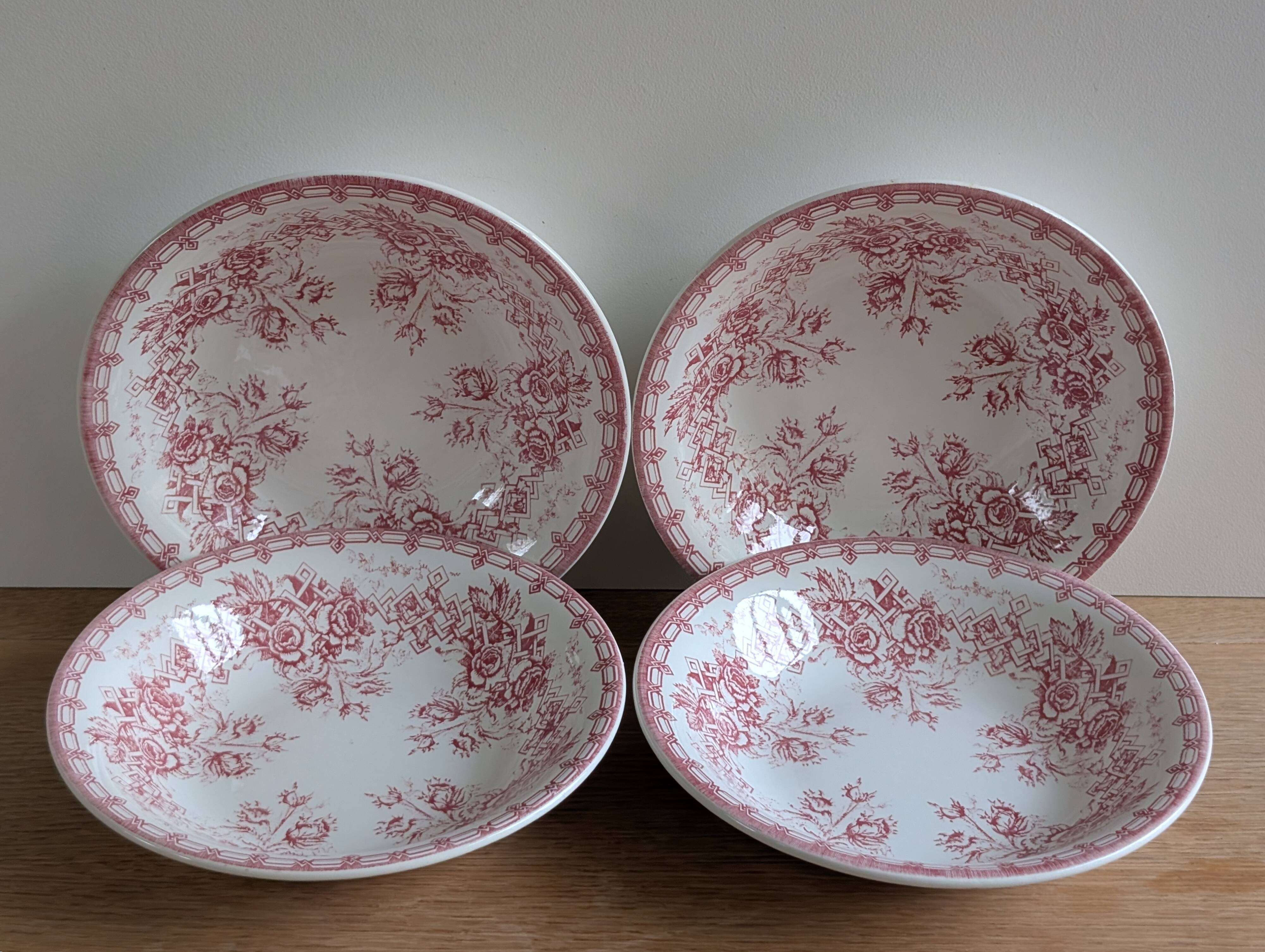 4 deep plates Sarreguemines