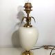 Large pineapple, palm tree, vintage egg lamp base