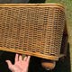 Woven rattan coffee table - 1970s