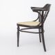 Pair of Bentwood Armchairs, Black Beechwood & Vienna Cane Seats, 1990s