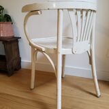 Curved wooden chair