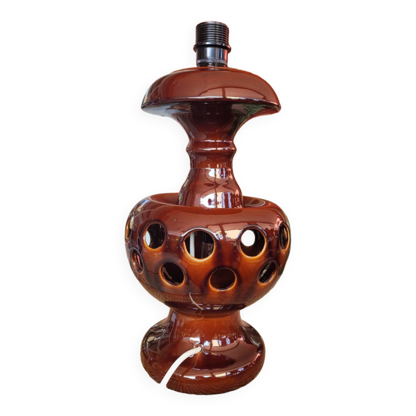 Pied de lampe vintage à double éclairage