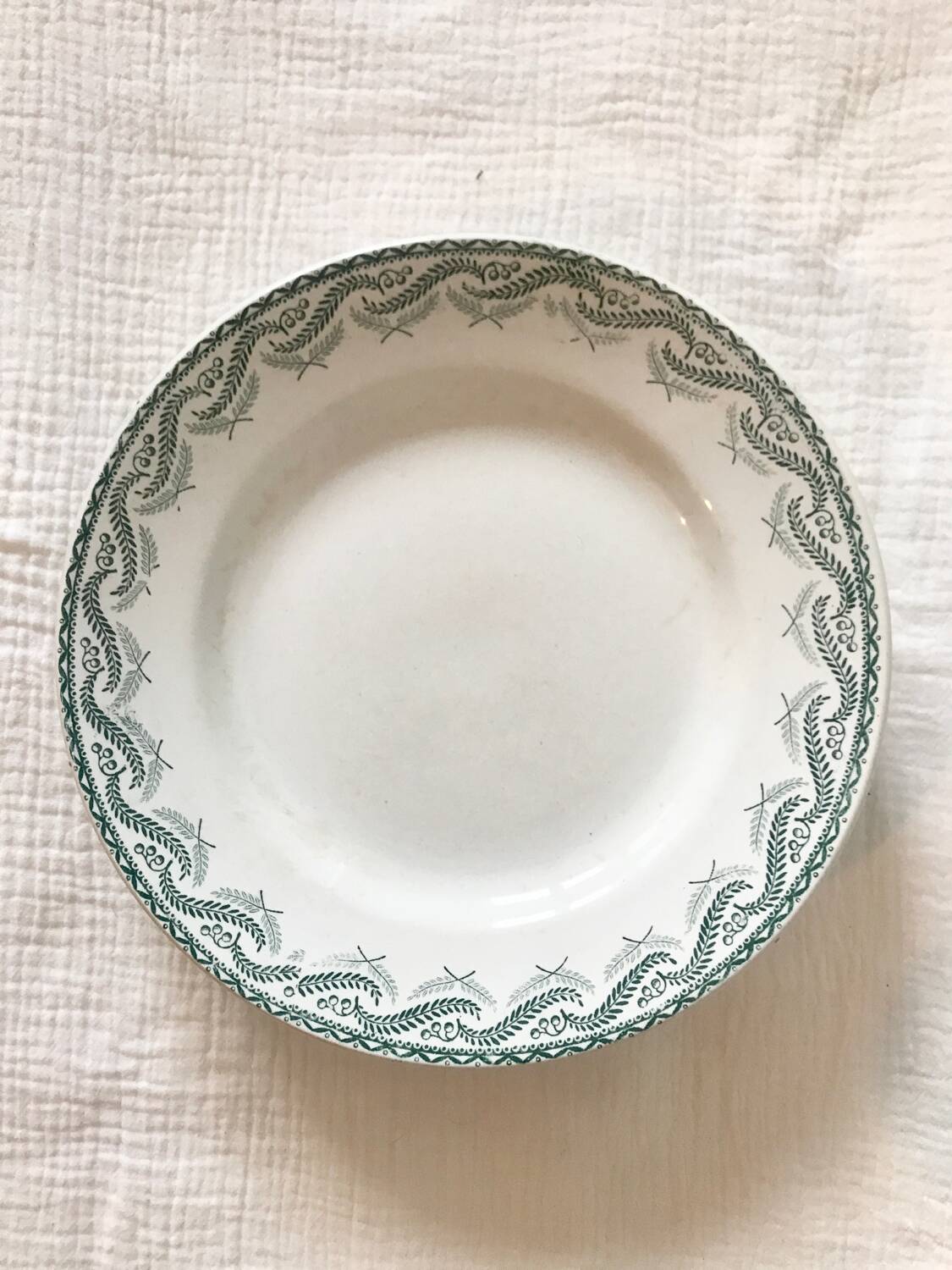 Set de 5 assiettes Terre de Fer Saint-Amand, modèle Réjane