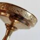 Art deco brass fruit bowl
