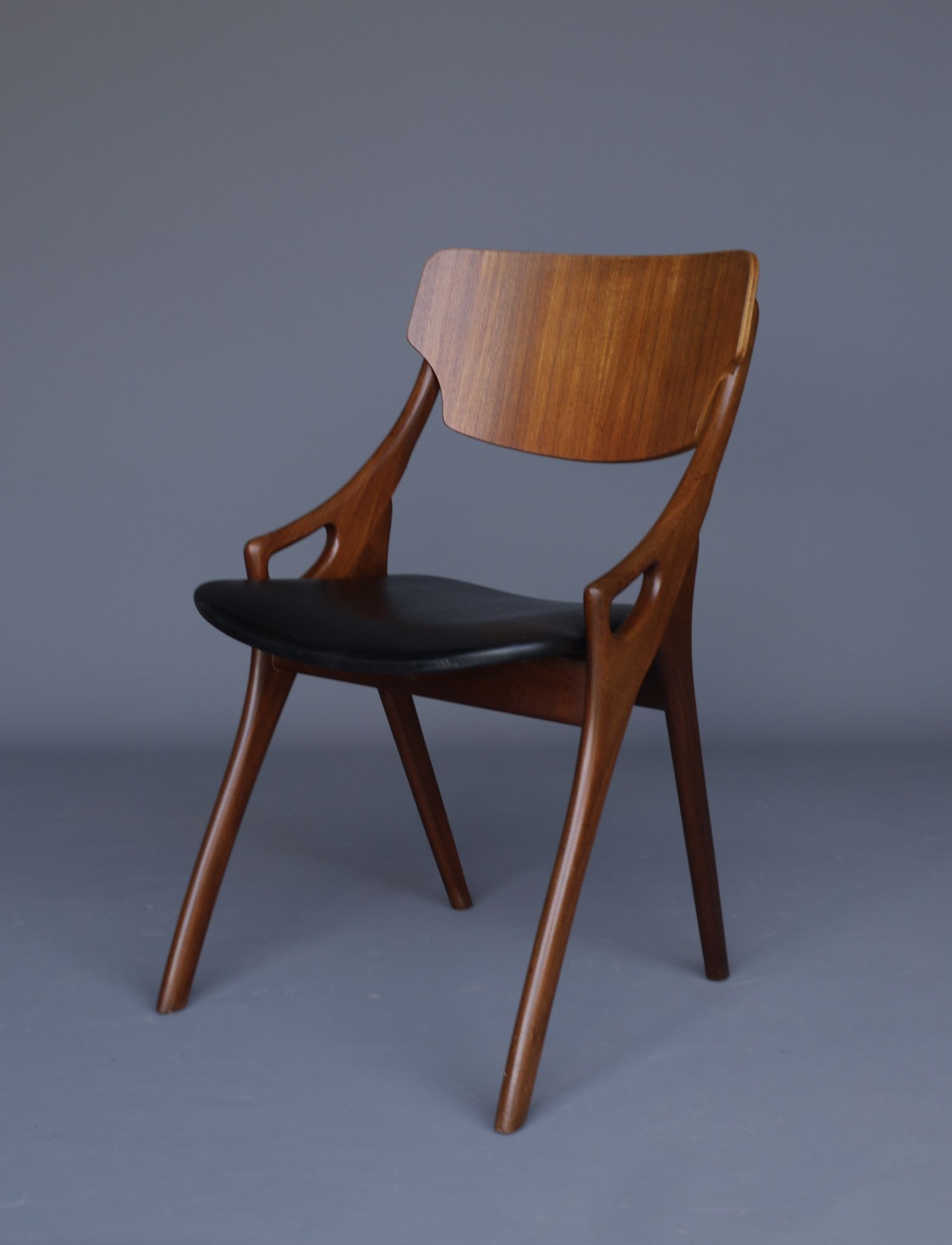 Danish Teak Chairs by Arne Hovmand Olsen for Mogens Kold, 1960s, Set of 3