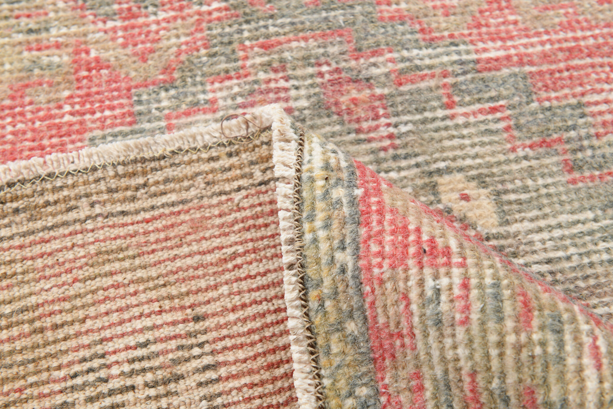 Red vintage door mat rug